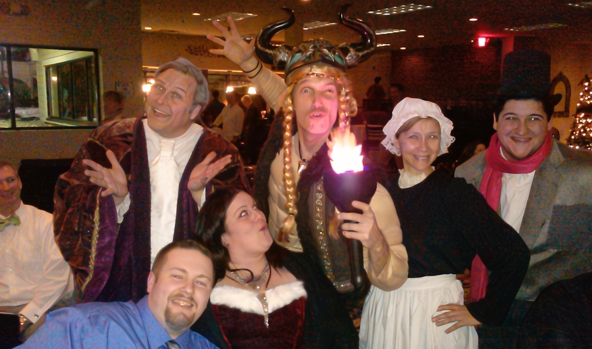 Christmas-themed murder mystery show featuring improv comedy in  Atlantic City NJ