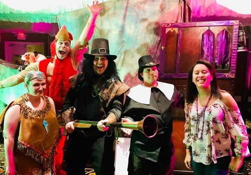 Actors reveal clues in a family-friendly Thanksgiving murder mystery